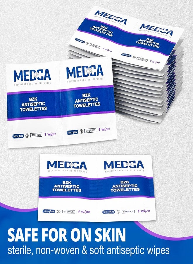MEDca Hand Wipes – (Pack of 300) Benzalkonium Chloride Swabs Individual BZK Single-Use Packets by MEDca - Image 4
